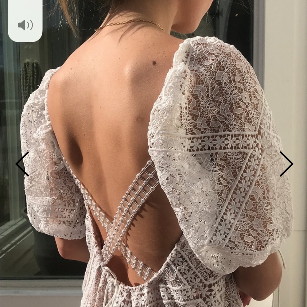 For love and lemons Portola Lace lined maxi
